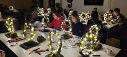 Kerststuk maken